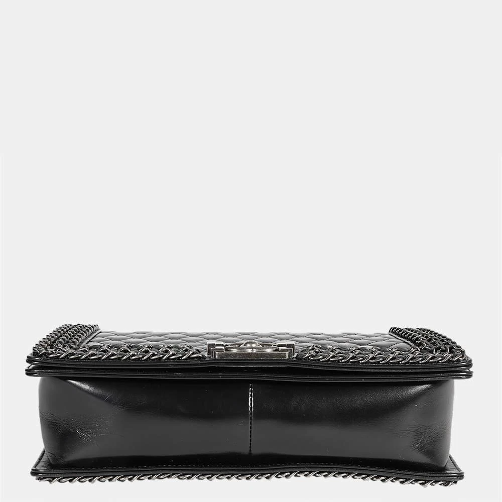 商品[二手商品] Chanel|Chanel Black Quilted Calfskin Chained Medium Boy Bag,价格¥37971,第4张图片详细描述