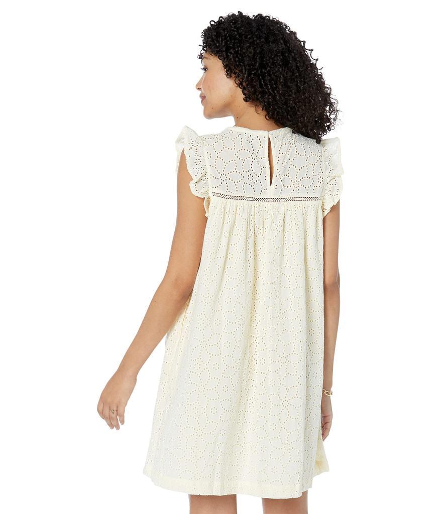 商品Madewell|Eyelet Ruffle-Sleeve Mini Dress,价格¥501,第4张图片详细描述