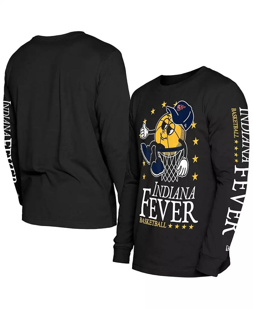 商品New Era|Men's Black Indiana Fever Old School Sport Long Sleeve T-Shirt,价格¥334,第1张图片