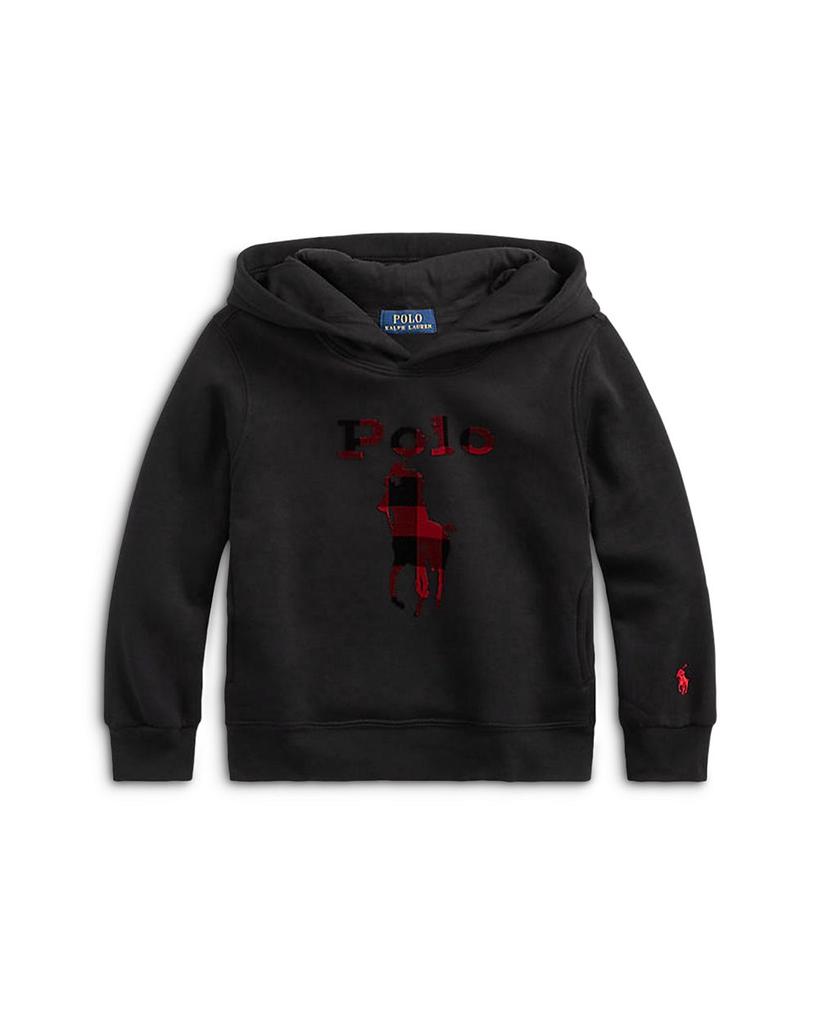 Boys' Buffalo Check Big Pony Fleece Hoodie - Little Kid商品第1张图片规格展示