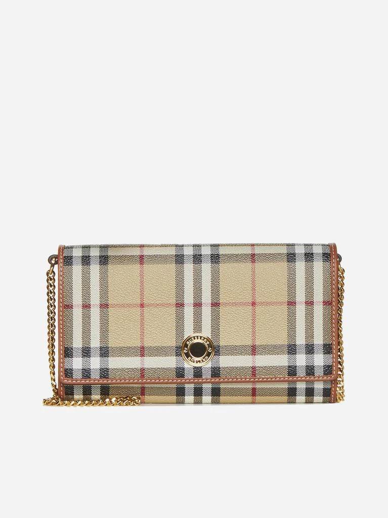 商品Burberry|Hannah check canvas wallet on chain bag,价格¥6870,第1张图片