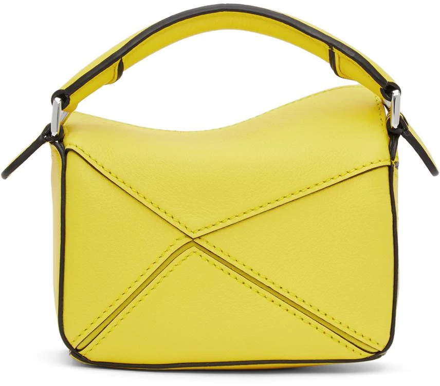商品Loewe|Yellow Nano Puzzle Bag,价格¥11125,第4张图片详细描述