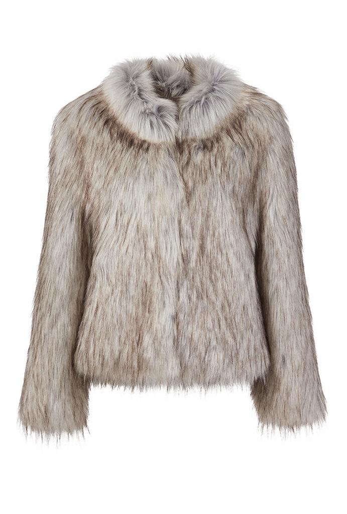 商品Unreal Fur|Fur Delish Jacket in Natural,价格¥3345,第1张图片