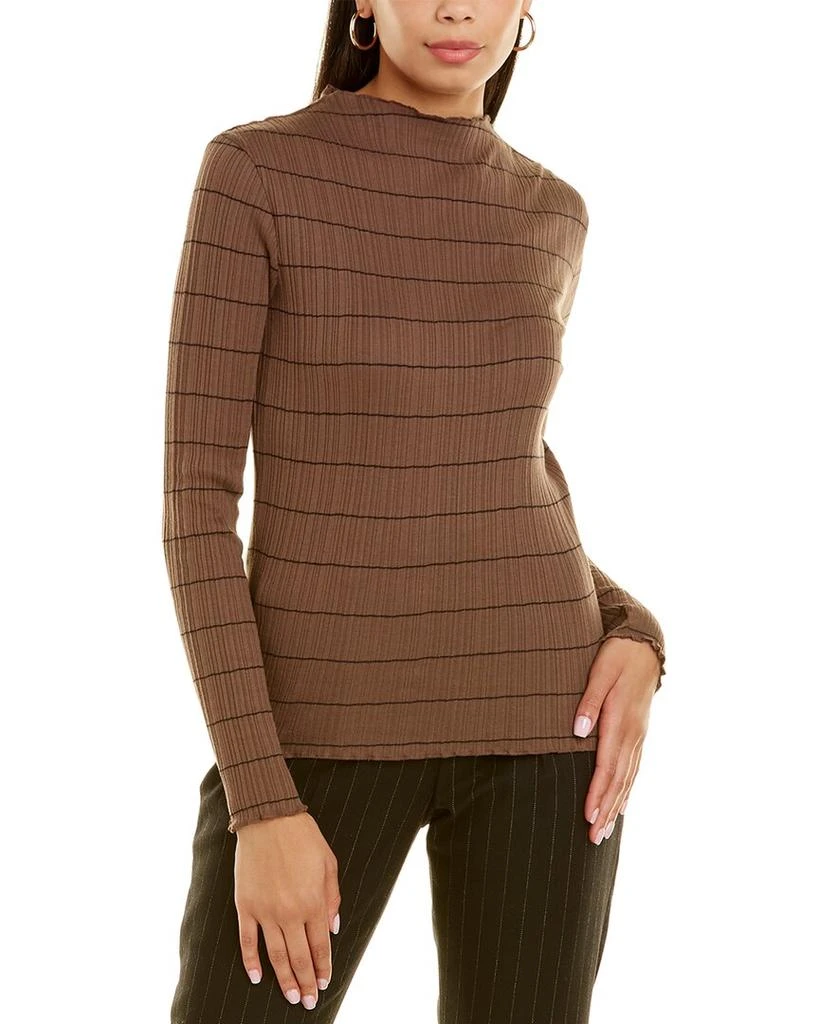 商品Vince|Vince Variegated Stripe Mock Neck Sweater,价格¥441,第1张图片