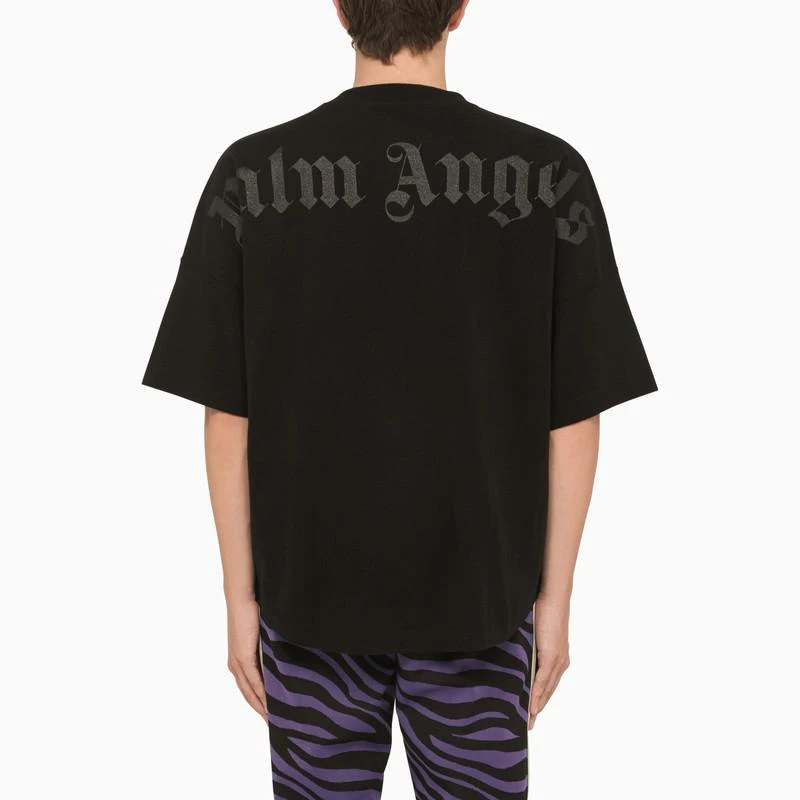 商品Palm Angels|Oversized black cotton t-shirt,价格¥2231,第3张图片详细描述