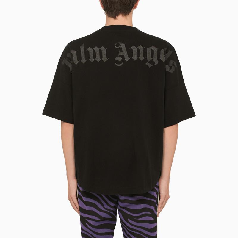 商品Palm Angels|Oversized black cotton t-shirt,价格¥1786,第5张图片详细描述