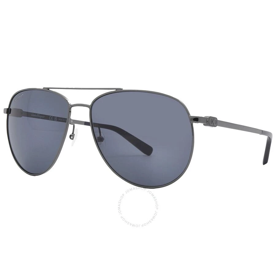 商品Salvatore Ferragamo|Salvatore Ferragamo Blue Pilot Unisex Sunglasses SF157S 015 60,价格¥477,第3张图片详细描述