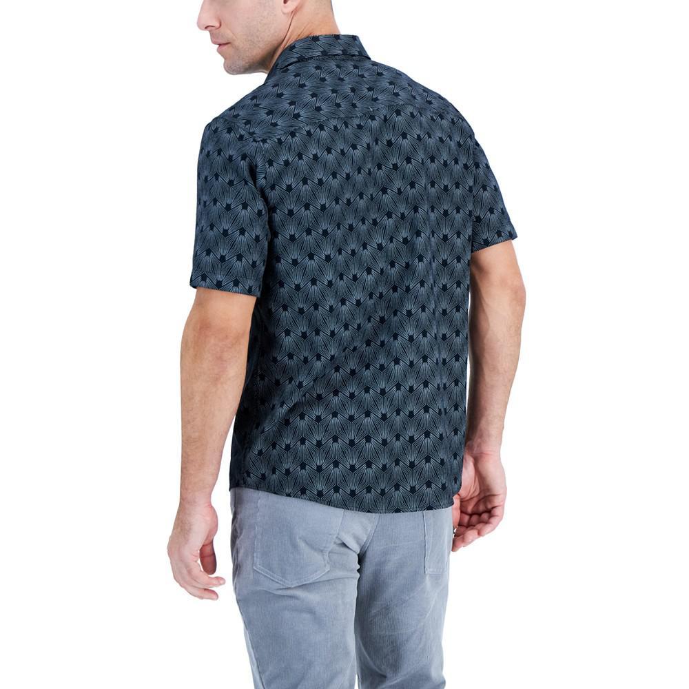 商品Alfani|Men's Short-Sleeve Reebe Geometric-Print Shirt, Created for Macy's,价格¥179,第4张图片详细描述