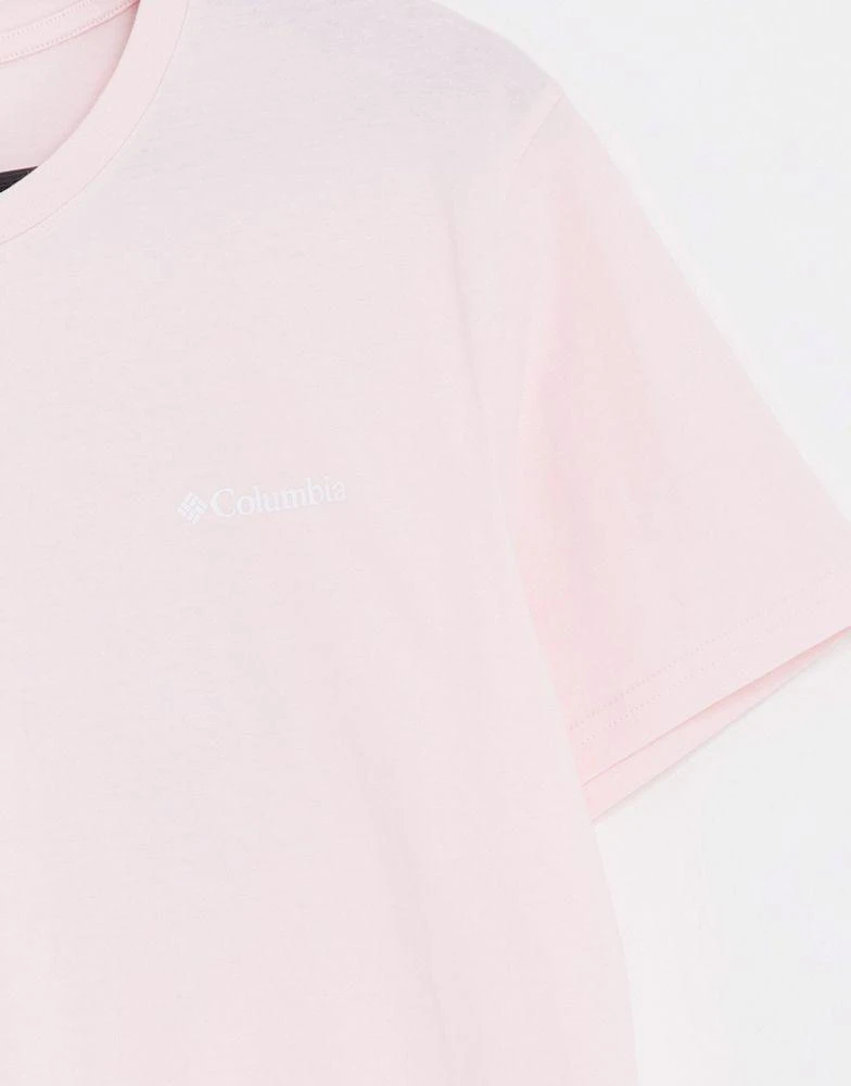 商品Columbia|Columbia Tillamook Way II back print t-shirt in pink Exclusive at ASOS,价格¥236,第2张图片详细描述