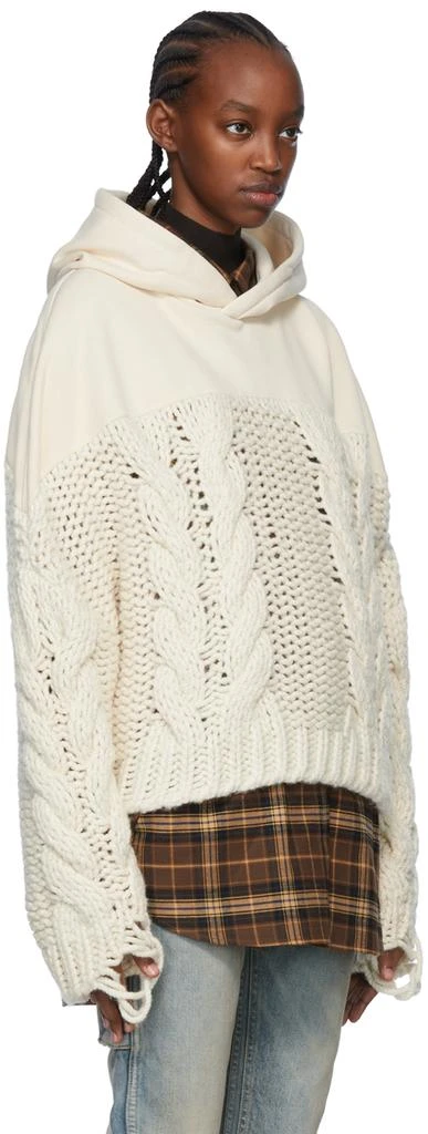 商品AMIRI|Off-White Wool Hoodie,价格¥8682,第2张图片详细描述