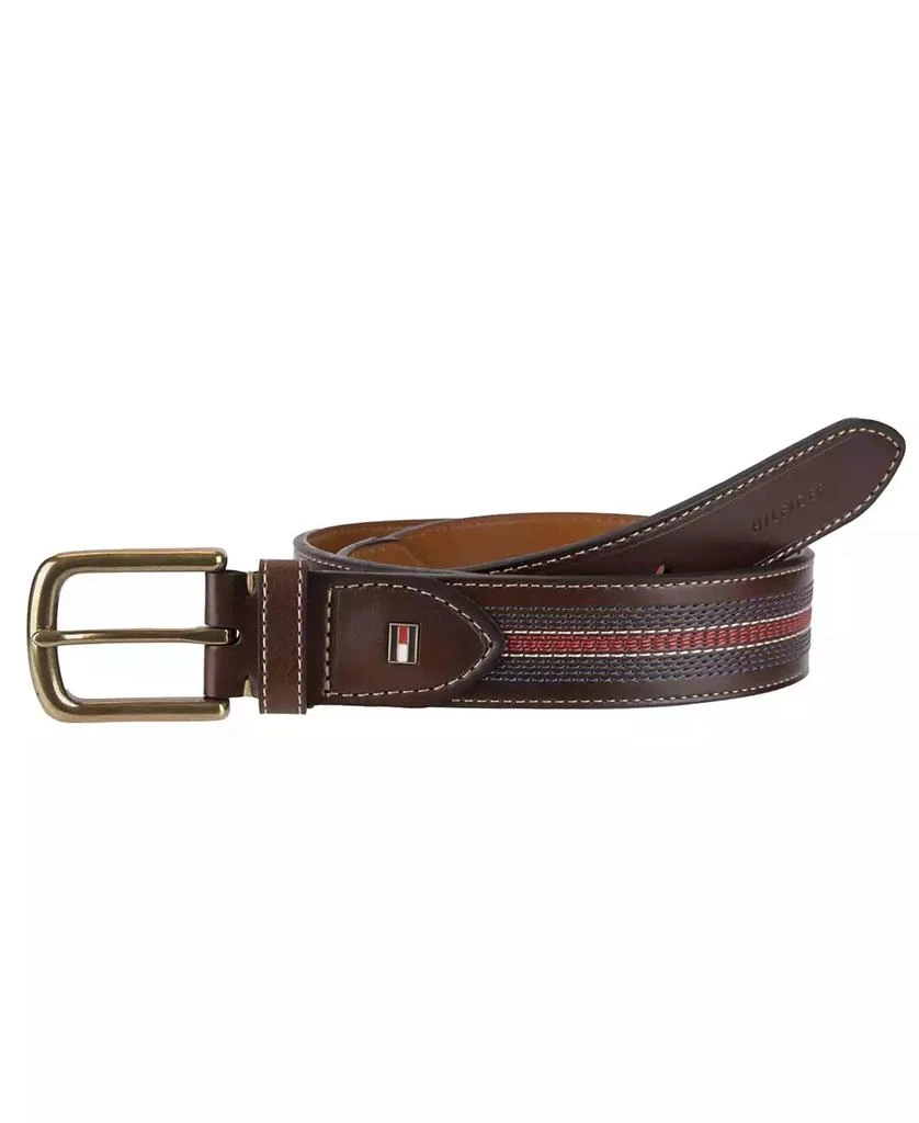 商品Tommy Hilfiger|Faux-Leather Multi Stitch Single Strap Belt,价格¥234,第1张图片