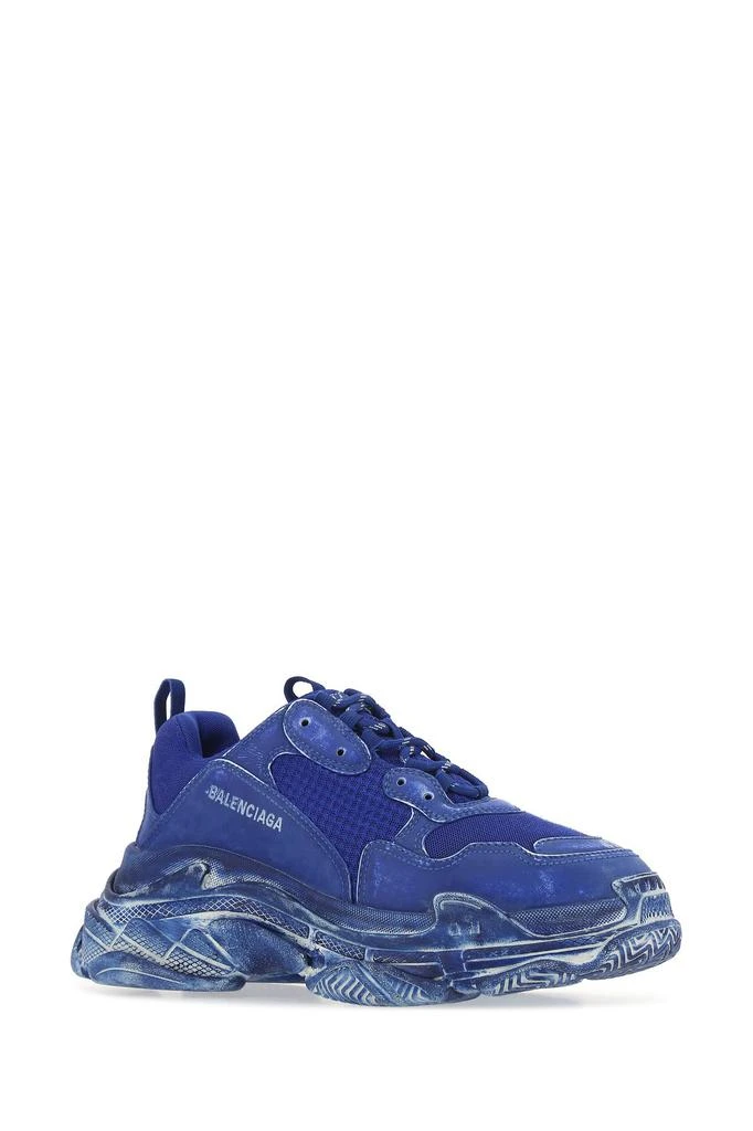 商品Balenciaga|Electric blue mesh and synthetic leather Triple S sneakers,价格¥7126,第1张图片