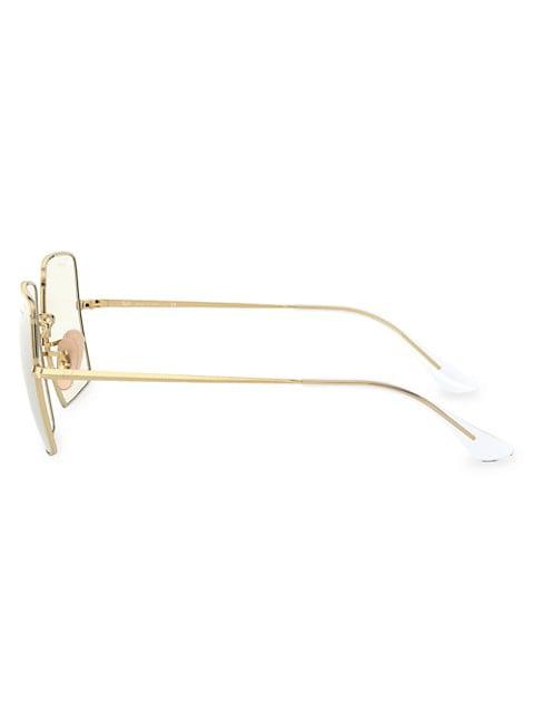 RB1971 54MM Square Aviator Sunglasses商品第3张图片规格展示