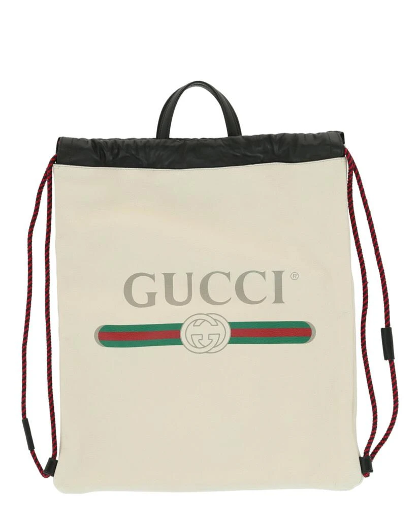 商品Gucci|Logo真皮束口袋后背包,价格¥4314,第1张图片