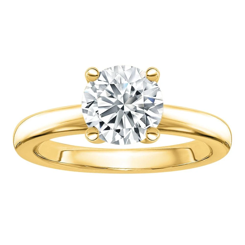 商品Diamond2Deal|3.5 Ct Round Lab Grown Diamond Solitaire Engagement Ring 14k White Gold,价格¥22693,第5张图片详细描述