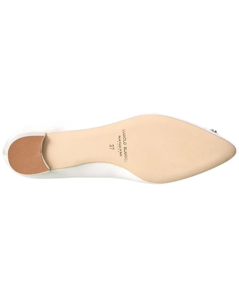 商品Manolo Blahnik|Manolo Blahnik Hangisi Satin Flat,价格¥6381,第4张图片详细描述