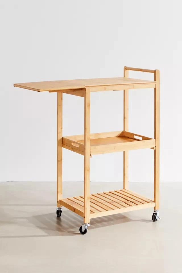 商品Urban Outfitters|Bamboo Rolling Kitchen Cart,价格¥1492,第3张图片详细描述
