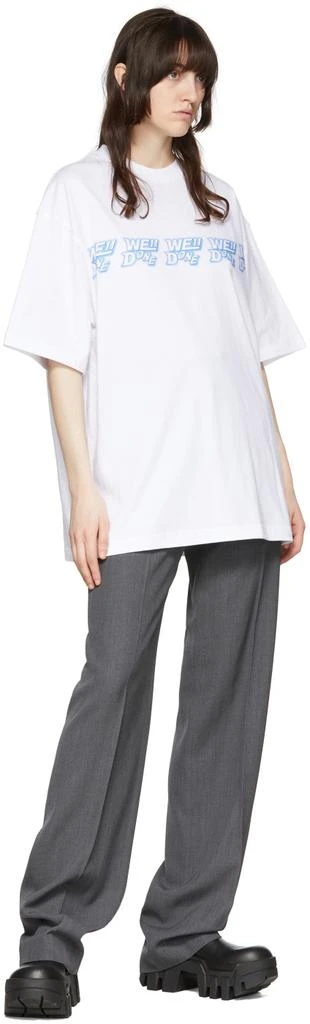 商品We11done|White Cotton T-Shirt,价格¥1221,第4张图片详细描述