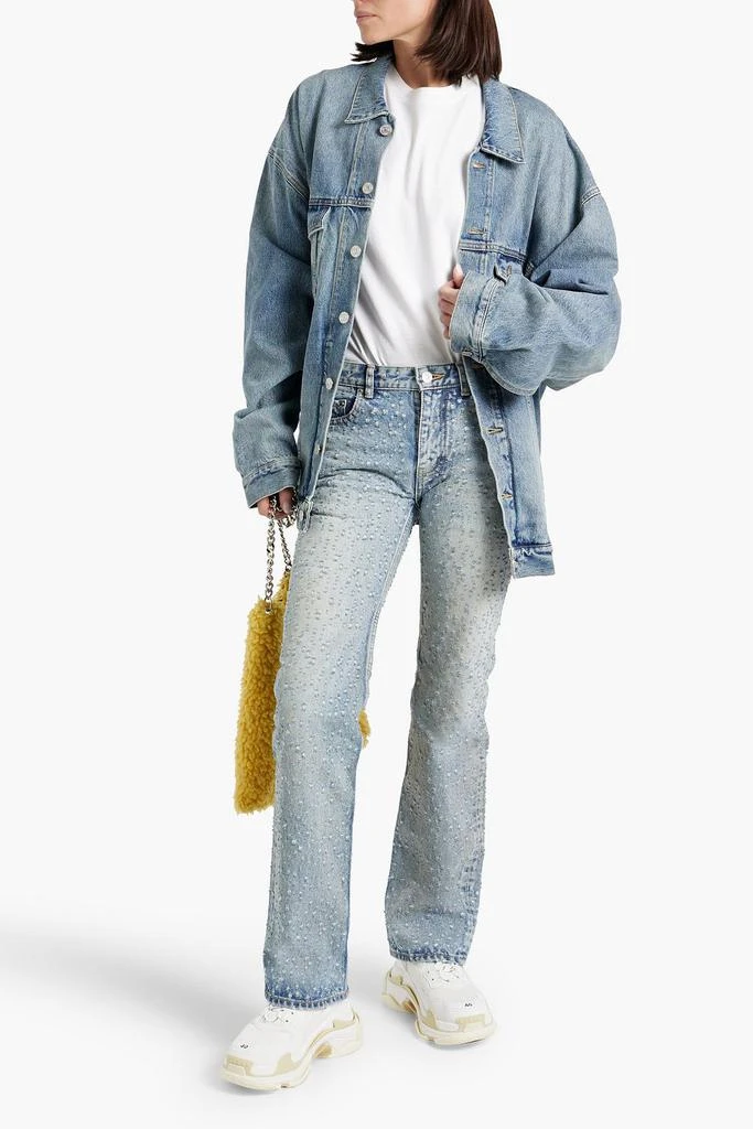 商品Balenciaga|Oversized printed denim jacket,价格¥6202,第2张图片详细描述