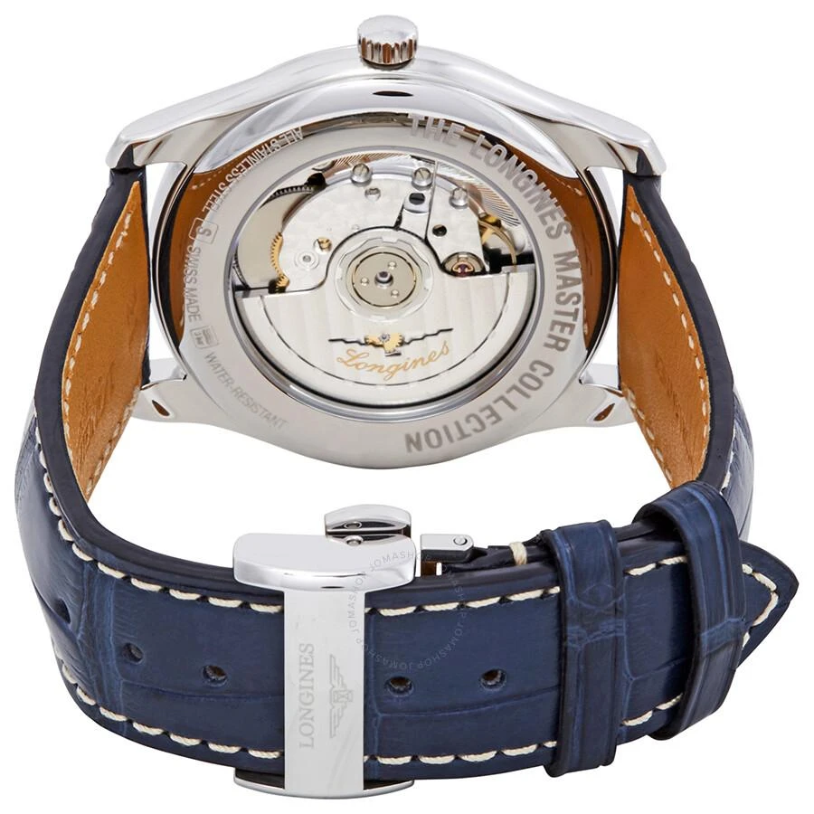 商品Longines|Master Automatic Blue Dial Blue Leather Men's Watch L27934920,价格¥11617,第3张图片详细描述