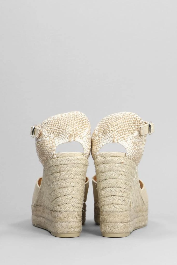 商品CASTAÑER|Bianca-8ed-001 Wedges In Beige Canvas,价格¥1185,第4张图片详细描述