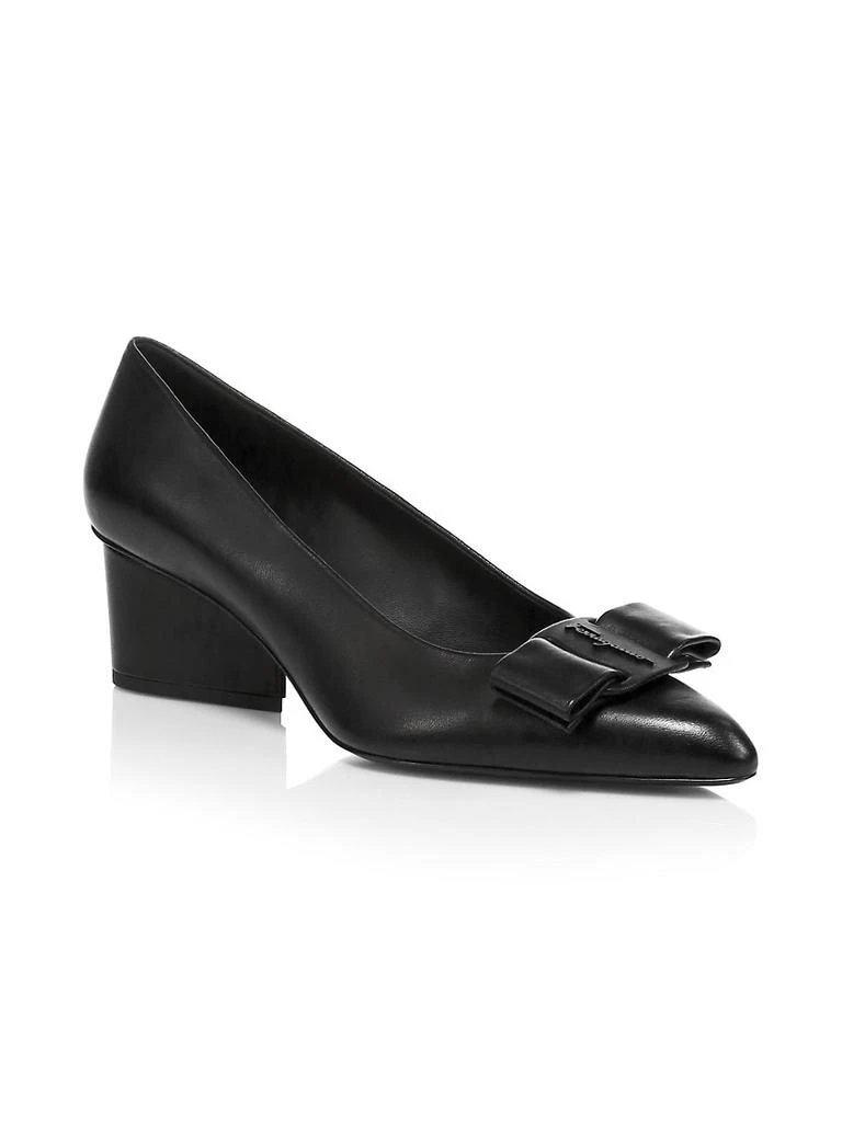 商品Salvatore Ferragamo|Viva Bow Leather Pumps,价格¥4744,第2张图片详细描述