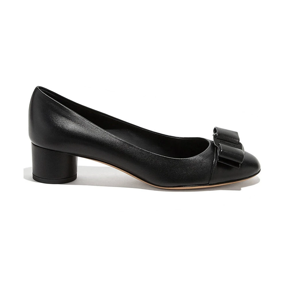 商品Salvatore Ferragamo|SALVATORE FERRAGAMO 黑色女士低跟鞋 0685762,价格¥2362,第1张图片
