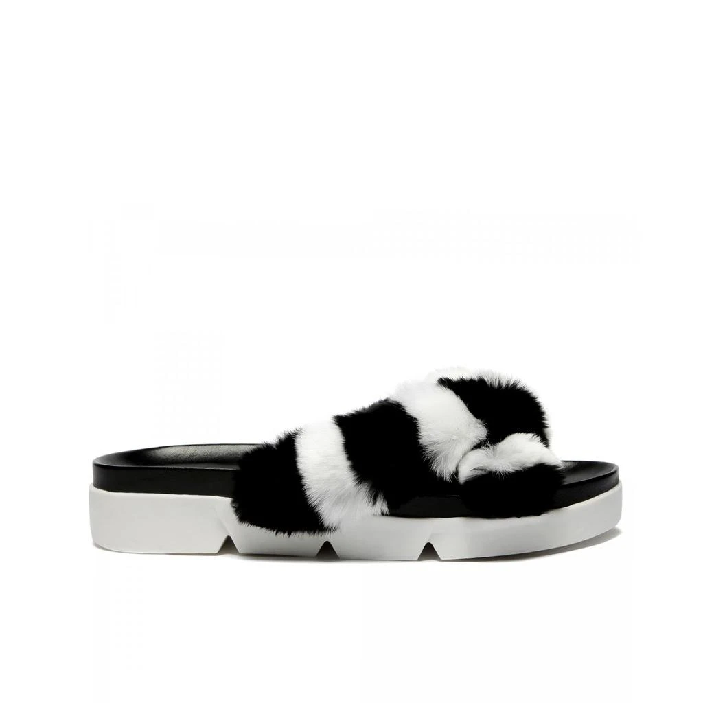 商品Stuart Weitzman|Stuart Weitzman Fur Slippers,价格¥2298,第1张图片