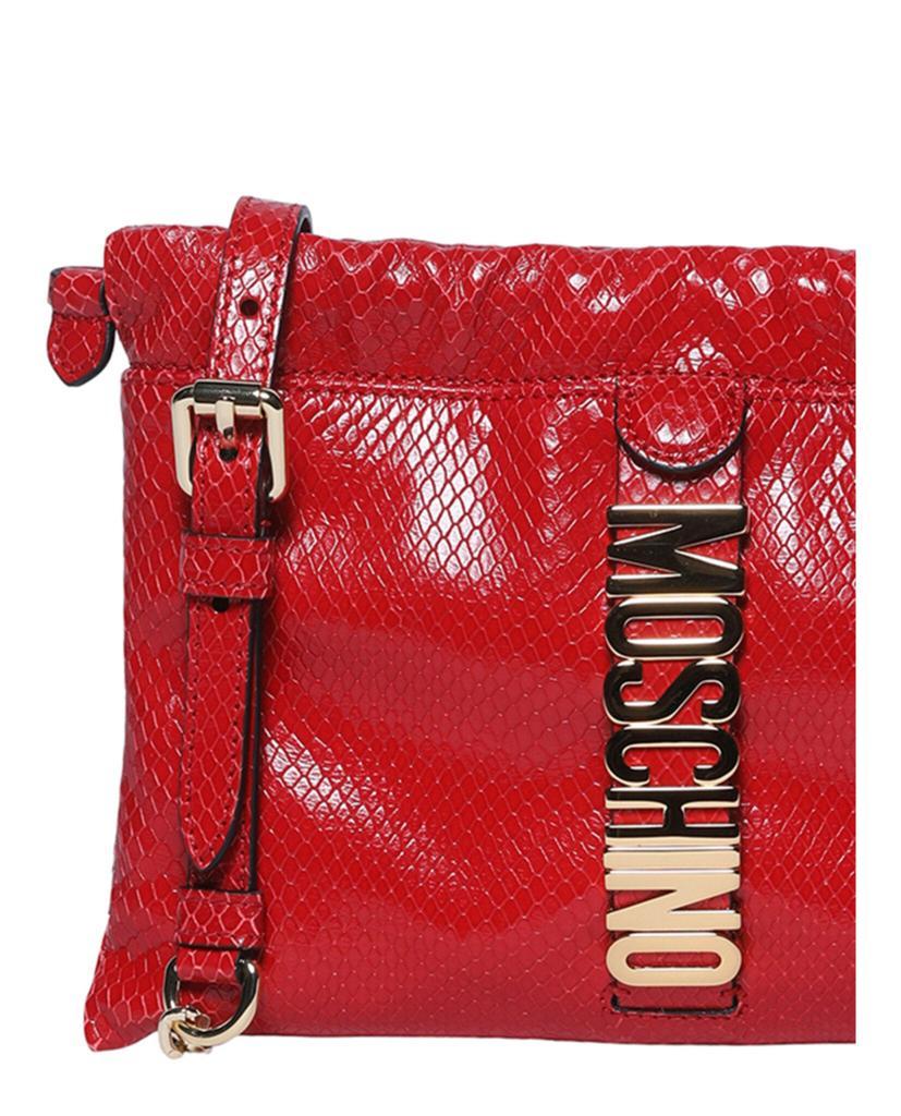 商品Moschino|Logo Leather Crossbody Bag,价格¥3136,第5张图片详细描述