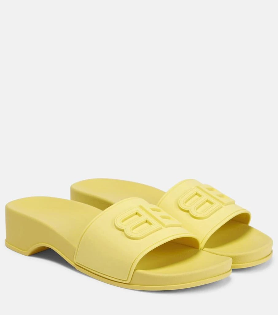 商品Balenciaga|Logo rubber slides,价格¥2361,第1张图片