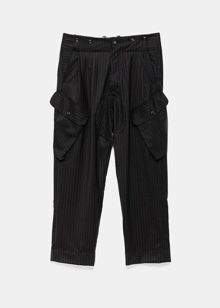 商品JOHN ALEXANDER SKELTON|John Alexander Skelton Black & Red Raf Pants,价格¥9973,第5张图片详细描述