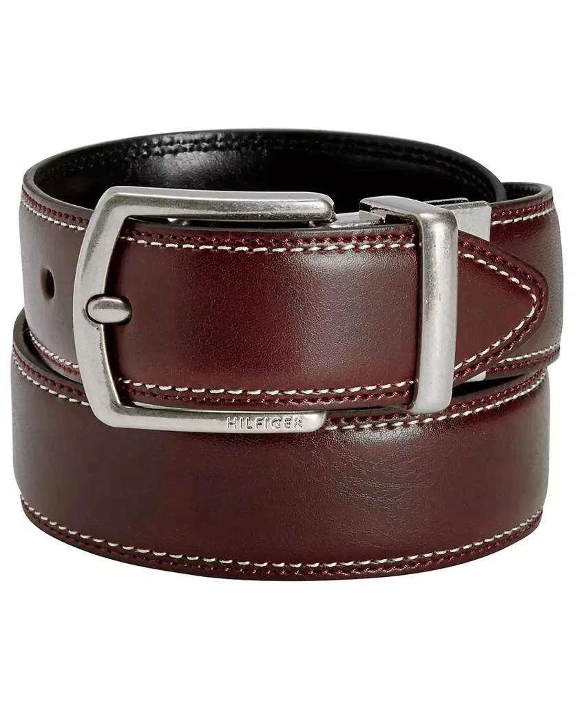 商品Tommy Hilfiger|Big Boys Brown and Black Reversible Belt,价格¥160,第1张图片