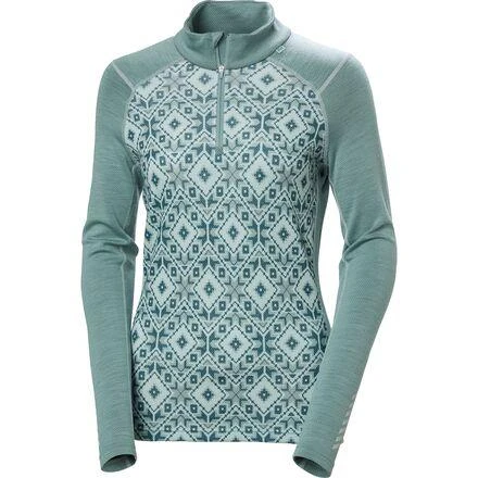 商品Helly Hansen|Lifa Merino Midweight Graphic 1/2-Zip Top - Women's,价格¥502,第3张图片详细描述