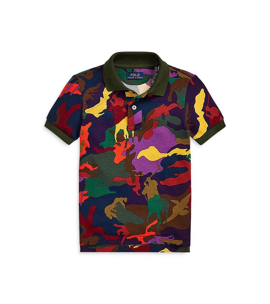 商品Ralph Lauren|Boys' Polo Pony Camo Cotton Mesh Polo Shirt - Little Kid, Big Kid,价格¥209,第1张图片详细描述