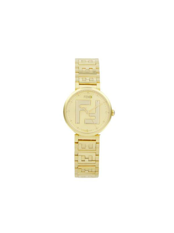 商品Fendi|IP Yellow Gold Stainless Steel Bracelet Watch/29MM,价格¥5855,第1张图片