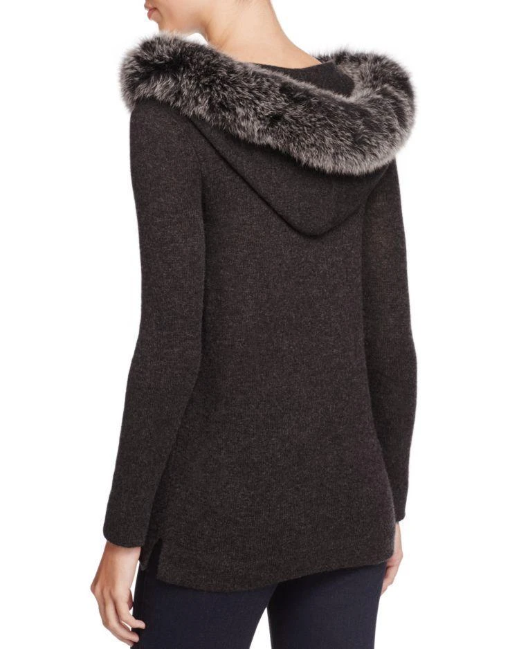 商品Bloomingdale's|Cashmere Fur-Trimmed Hoodie - 100% Exclusive,价格¥1192,第2张图片详细描述