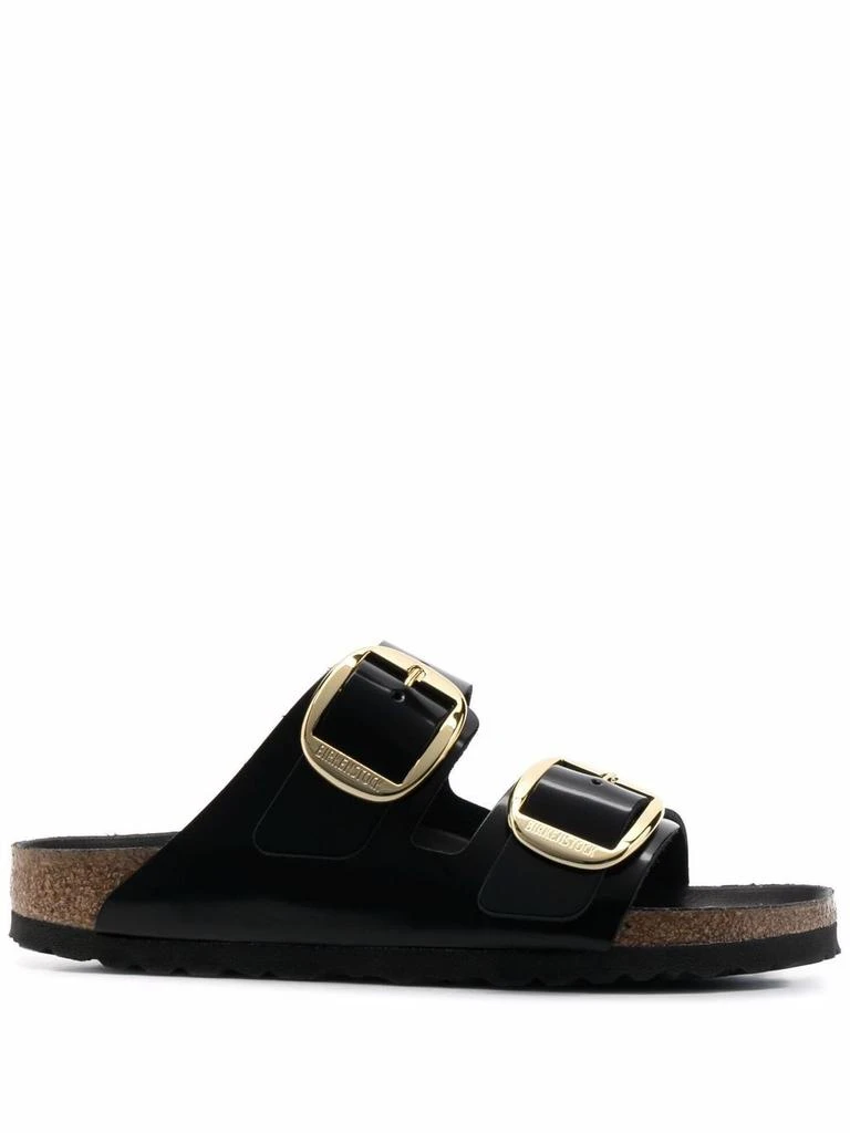 商品Birkenstock|BIRKENSTOCK - Arizona Big Buckle Shine Sandals,价格¥1077,第1张图片