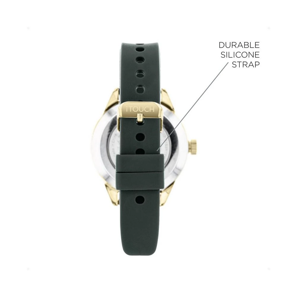 商品iTouch|Connected Unisex Olive Silicone Strap Smart Watch,价格¥933,第3张图片详细描述