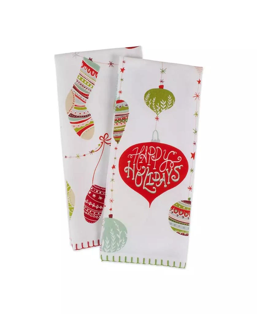 商品Design Imports|Assorted X-mas Trimmings Printed Dishtowel Set,价格¥101,第2张图片详细描述