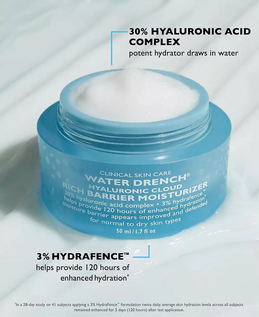 商品Peter Thomas Roth|Water Drench Hyaluronic Cloud Rich Barrier Moisturizer, 1.7oz,价格¥435,第5张图片详细描述