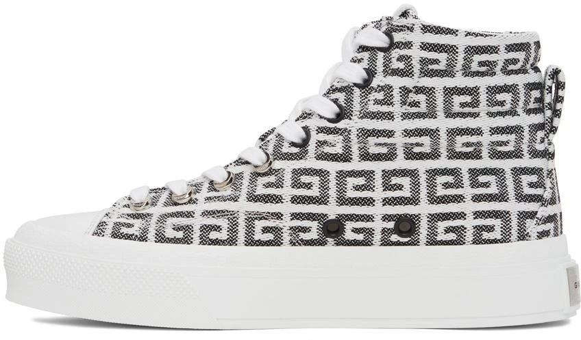 商品Givenchy|白色 4G Jacquard City 高帮运动鞋,价格¥4776,第3张图片详细描述