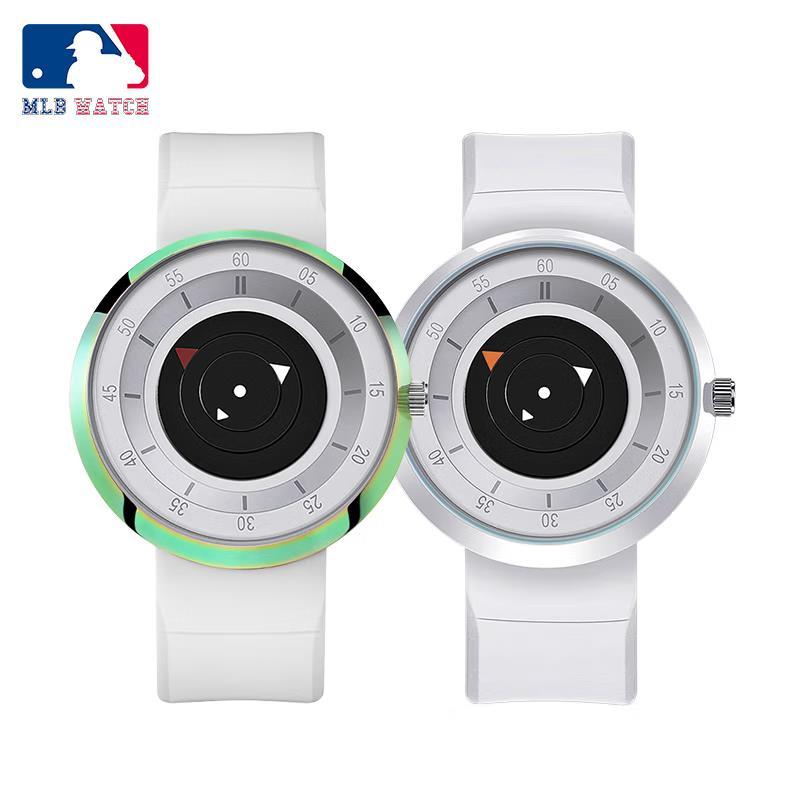 商品[国内直发] MLB|潮流创意个性无指针概念防水石英表女手表NY002-3,价格¥536,第1张图片
