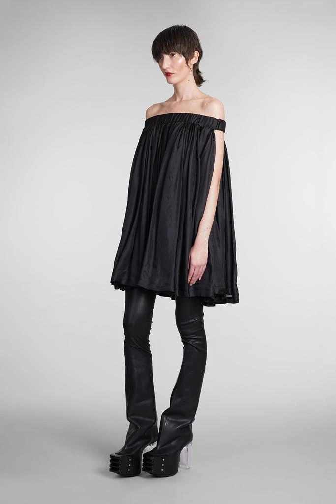 商品Rick Owens|Medusa Tunic Dress In Black Silk,价格¥18598,第4张图片详细描述