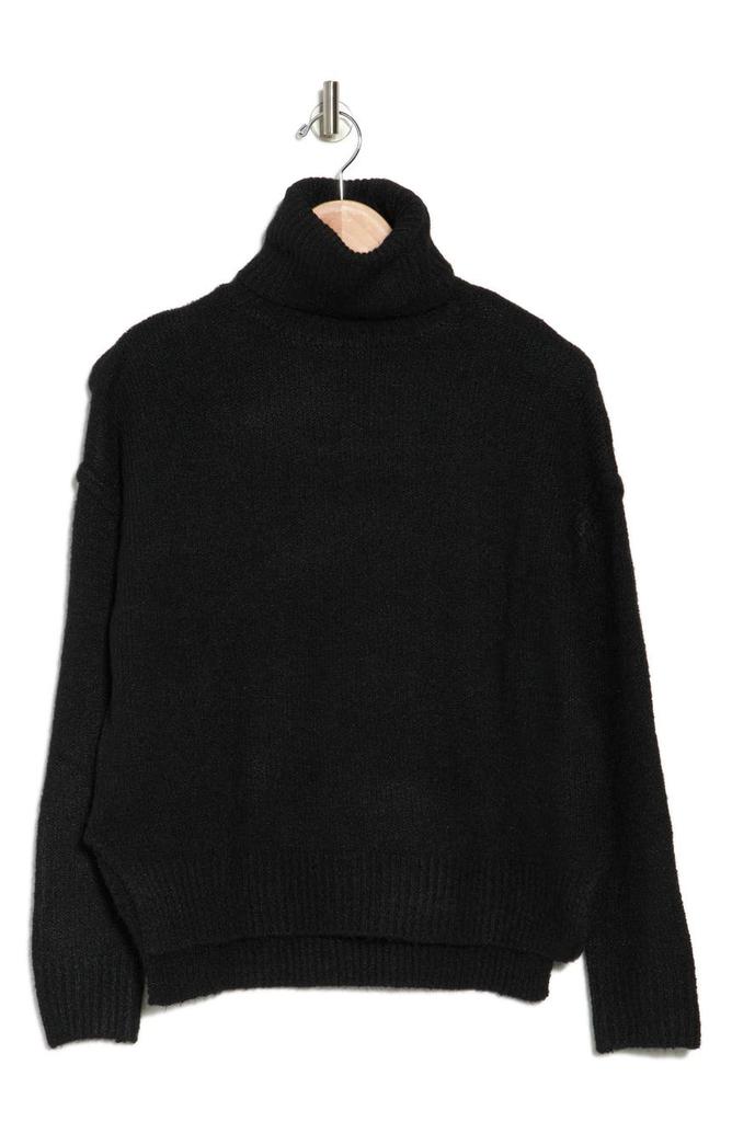 Boxy Side Slit Turtleneck Sweater商品第3张图片规格展示