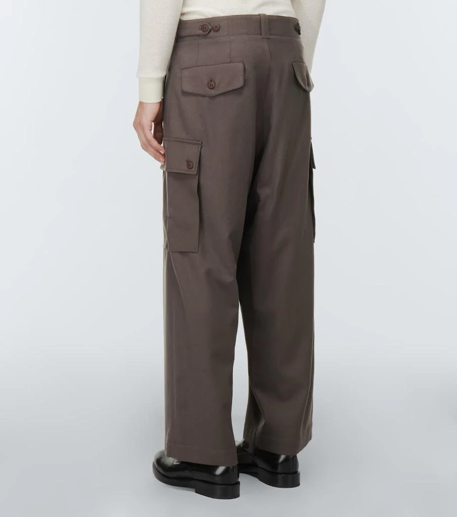 商品Giorgio Armani|羊毛高腰工装裤,价格¥4204,第4张图片详细描述
