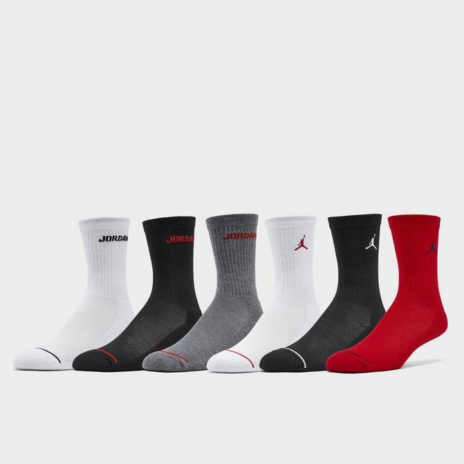 商品Jordan|Kids' Jordan Legend 6-Pack Crew Socks,价格¥133,第1张图片
