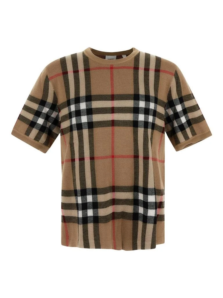 商品Burberry|Check T-Shirt,价格¥5019,第1张图片