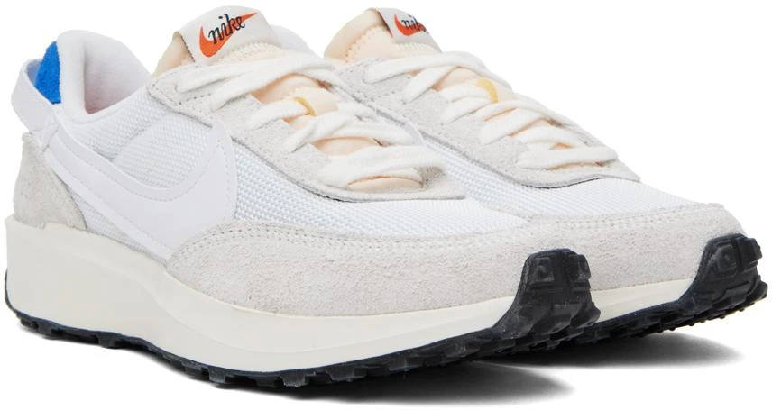 商品NIKE|White & Beige Waffle Debut Vintage Sneakers,价格¥515,第4张图片详细描述