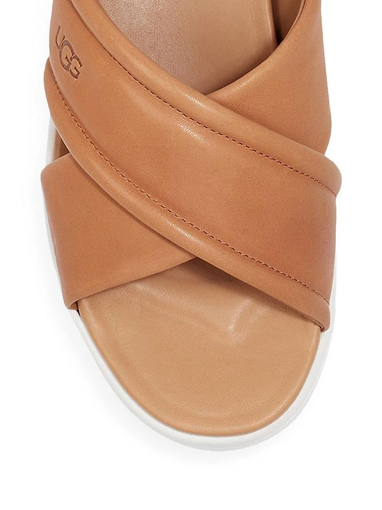 商品UGG|Zayne Crossband Leather Slippers,价格¥579,第4张图片详细描述