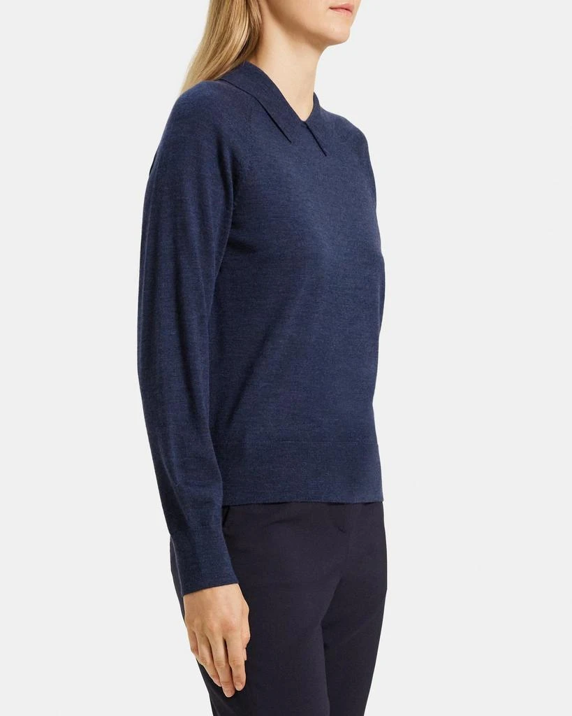 商品Theory|Collared Sweater in Fine Merino Wool,价格¥494,第2张图片详细描述